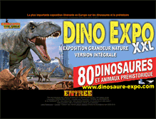 Tablet Screenshot of dinosaure-expo.com